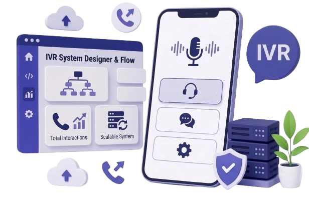 DV Connect IVR solution with call menus, department routing and call recording