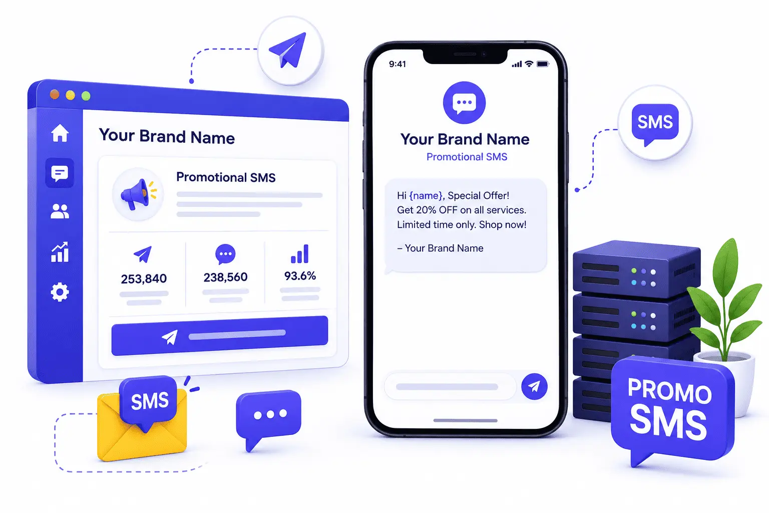 DV Connect promotional bulk SMS campaigns
