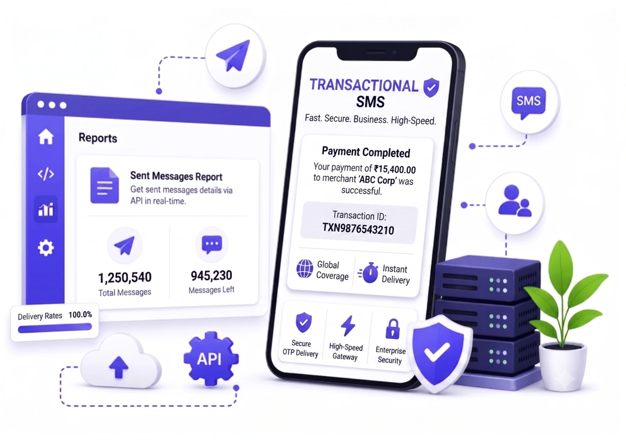 DV Connect transactional SMS service
